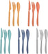 Wheat Straw Cutlery Set, Knives Spoons and Forks Set, Reusable Flatware for 5, Party, Travel, Work, Picnic, Camping