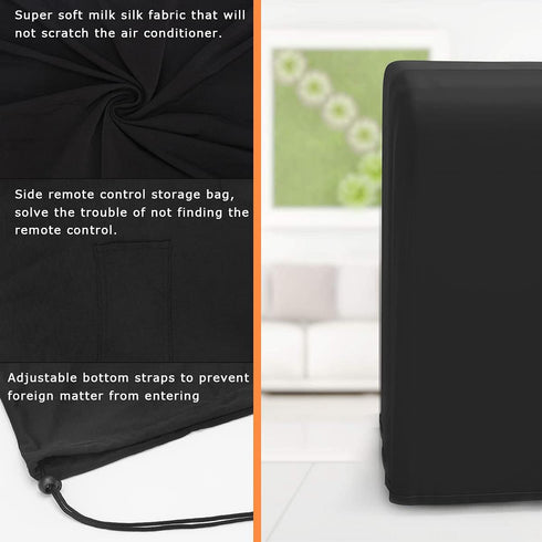 Luxiv Portable Air Conditioner Cover, Gray 15 x 18 x 30" Anti-Dust Storage Bag for Mobile AC Protection