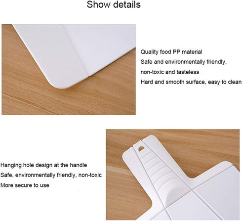 Portable Foldable Chopping Board, Folding Plastic Kitchen Food Cutting Boards for Chopping, Dicing, Slicing, Blue