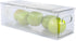 Stackable Refrigerator Organizer Bins - Pull Out Drawers with Handles for Vegetable and Fruit Storage, 3 Liter Plastic
