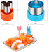 24pcs Vegetable Cutter Shapes Set, Mini Cookie Cutters, Fruit Cookie Pastry Stamps Mold with 30pcs Food Picks and Forks