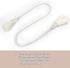 Fenghuangwu Handmade Decorative Curtain Tiebacks with Tassel (White, 4P)