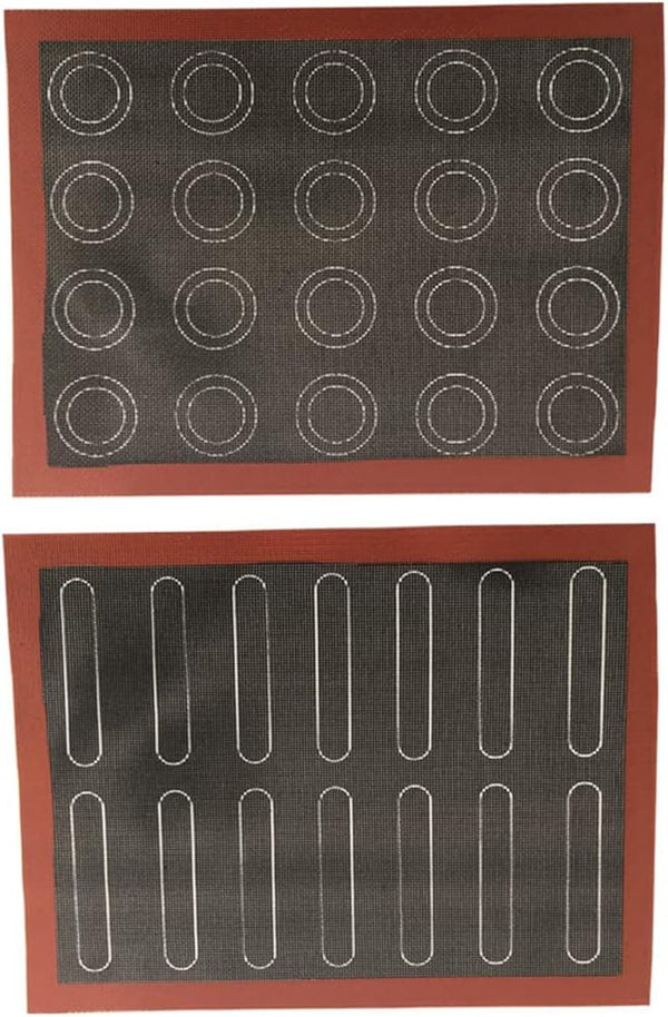 Silicone Pastry Mat, 30x40cm Non-Slip Micro-Perforated Oven Mat, Baking Pad for Pizza, Cake