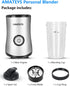 Personal Blender with Button, 350W Professional Kitchen Blender for Smoothies, 17oz Portable, Easy Cleaning & Operation