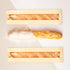 Farsheo 50Pcs Packaging Sticker(14 4.4 1.6 Inche French Bread Bags Bakery Bags with Window Kraft Paper Loaf Bread