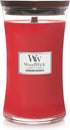 WoodWick Large Hourglass Candle, Crimson Berries - Premium Soy Blend Wax, Made in USA