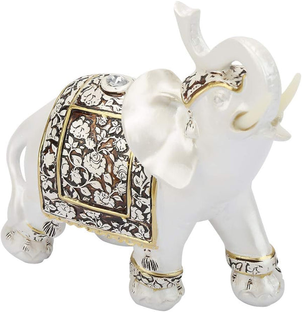 Hakeeta Exquisite Elephant Model, Vintage Ornaments Statue Craft Gift for Home Office Decoration