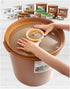 E-Jen Premium Kimchi, Sauerkraut Container Probiotic Fermentation with Inner Vacuum Lid - Round (0.4 gal/ 1.5L)