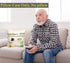 Grandpa Gifts, 2-Pocket Grandpa’s Spot Throw Pillow Covers 18x18 Inch + Engraved Spoon, Gifts for Papa