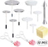 12 PCS Cake Decorating Supplies, Woohome 8 PCS Cake Flower Nail, 2 PCS Flower Lifters, 1 PCS Icing Dispensers