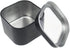 6-Pack 8oz Empty Square Metal Tins with Clear Window for Candle Making, Gifts, Treasures, Black