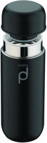 Drinkpod HCF-200BK Vacuum Insulated Capsule Flask, Black, Stainless Steel, 200ml
