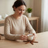 Heaocv Walnut Tree Table Mat,Wooden Table Mat Tree,Foldable Trivets for Hot Dishes,Non-Slip Heat Insulated Folding Wood