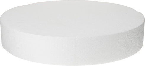 Oasis Supply Dummy Round Cake, White, 16" x 3"