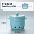 Countertop, HAOTOP Garlic Keeper with Lid, Ceramic Garlic Saver Container for Kitchen Decor (Turquoise)
