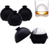 Ice Ball Molds Set of 4, Whiskey Ice Ball Maker Mold, Silicone Sphere Ice Molds with Built-in Funnel