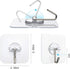 Adhesive Hooks Removable Wall Hooks, 13 LB Ceiling Hook, Transparent Seamless Waterproof, 10 Pack