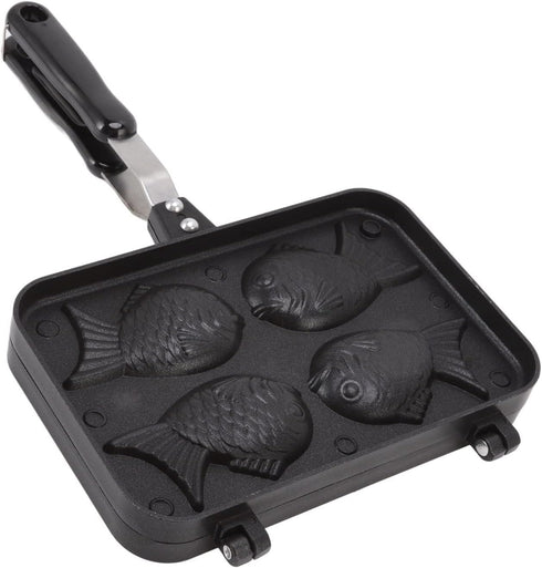 Taiyaki Pan, Fish Shape Waffle Maker, Non-Stick Double Pancake Maker for Home and Commercial Waffles Baking
