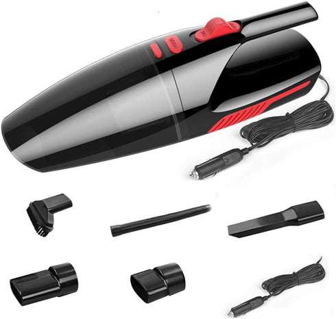 Manual Vacuum Cleaner, 120W High-Power, Portable Hand Vacuum Cleaner for Fast Car Cleaning
