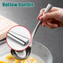 Small Ladle, 8’’ Sauce Gravy Soup Spoon, Hollow Handle, SUS 304 Stainless Steel, 1 Pack (Color: Silver)