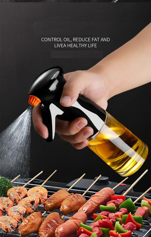 7oz Glass Oil Sprayer, Olive Oil Mister, Food Grade Portable Refiilable Oil Vinegar Spritzer Sprayer Bottles for Air