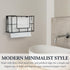 MyGift Wall Mounted Paper Towel Holder - Bathroom Folded Paper Towel Dispenser & Napkin Holder