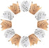 200pcs Tulip Cupcake & Muffin Tins Liners, Nature and White 2 Standard Newspaper Pattern Paper Baking Cups