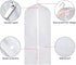 Zilink Clear Garment Bag - 54-inch Dress Bags with Full Length Zipper for Clothes Closet Storage, Set of 6