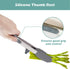 Tongs for Cooking, 12" Kitchen Tongs with Silicone Tips - Food Grade Serving Tongs Set of 3, Grey