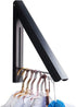 IN VACUUM Clothes Drying Rack, Wall Mounted Retractable Clothes Hanger for Laundry Room, Black