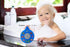 WSZCML Bathtub Drain Stopper, Silicone Tub Stopper Plug, Universal Bath Drain Cover, Kids Tots Babies Gift (Blue