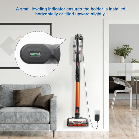 LANMU Upgraded Wall Mount Holder - Compatible with Shark IX141 IZ363HT IZ362H IZ562H Pet Cordless Vacuum