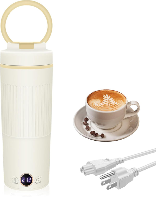 Tengfy Portable Electric Kettle, 600ML Mini Hot Water Boiler Heater, Travel Kettle with