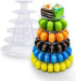 6 Tier Macaron Tower Stand for Wedding Birthday Party, Plastic Display Stand for Cupcake Cake