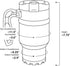 4.0 16 fl.oz BruTrek by Planetary Design Double Shot Travel Coffee French Press, Insulated Stainless Steel Mug