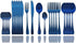 JASHII Matte Silverware Set, 24-Piece Stainless Steel Satin Finish Flatware Set for 6, Kitchen Utensil Set, Tableware