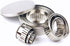 Stainless Steel Round Cookie Biscuit Cutter Set, 12 Pieces, Fluted Edge Graduated Ring Sizes