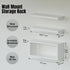 Set 3, RICHER HOUSE White Floating Shelves of Modern Bathroom Shelves Wall Mounted Shelves for Wall Decor, Over Toilet