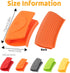 2 Pcs Silicone Hot Handle Holder, Cast Iron Skillet Handle Covers Heat Resistant, Non-Slip Pot Handle Grip Sleeves, Assist Pan Holder Protectors for Griddles Casserole Cookware (Orange) by Bagentry