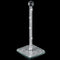 Silver Crystal Standing Paper Towel Roll Holder, 13 Inch Square Base Standing