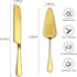 2Pcs Wedding Cake Knife and Server Set, Premium Stainless Steel Cake Cutter, 10.63" Knife and 9.25" Pie Server