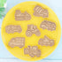 8 Set Set Transportation Vehicle Cookie Cutters with Plunger Stamper Piece Construction Vehicles Cookie Cutters Car
