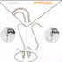 6 Inch Stainless Steel Meat Hooks, 4mm S-Hook for Meat Processing Butcher Hook
