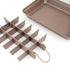 Brownie Pan with Dividers, Non Stick 18 Pre-slice Carbon Steel Bakeware Tray for Baking Bread and Cake