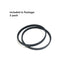 Vacuum Belts for Shark Rotator Powered Lift-Away Vacuum Cleaner, Fits Model NV650 NV680 NV751 NV752 (2-Pack)