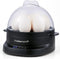 Elite Gourmet 7-Egg Electric Egg Cooker with Voice Alerts Soft, Medium &
