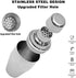 12oz Stainless Steel Cocktail Shaker, Small Single Bar Shaker for Martini Margarita Alcohol Drink Mixer