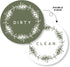 ThreeKin Clean/Dirty Magnet for Dishwasher, Double-Sided Kitchen Gadget Gift, Easy-to-Read Strong Magnetic