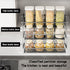3-Tier Shelf(27.5cm/10.8in) Pull Down Spice Rack Organizer for Inside Cabinet Pantry Expandable Display Riser Shelf