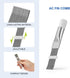 LANMU Air Conditioner Evaporator Coil Cleaning Brush, 1 Fin Comb + 1 Dual-Sided Evaporator Coil Brush